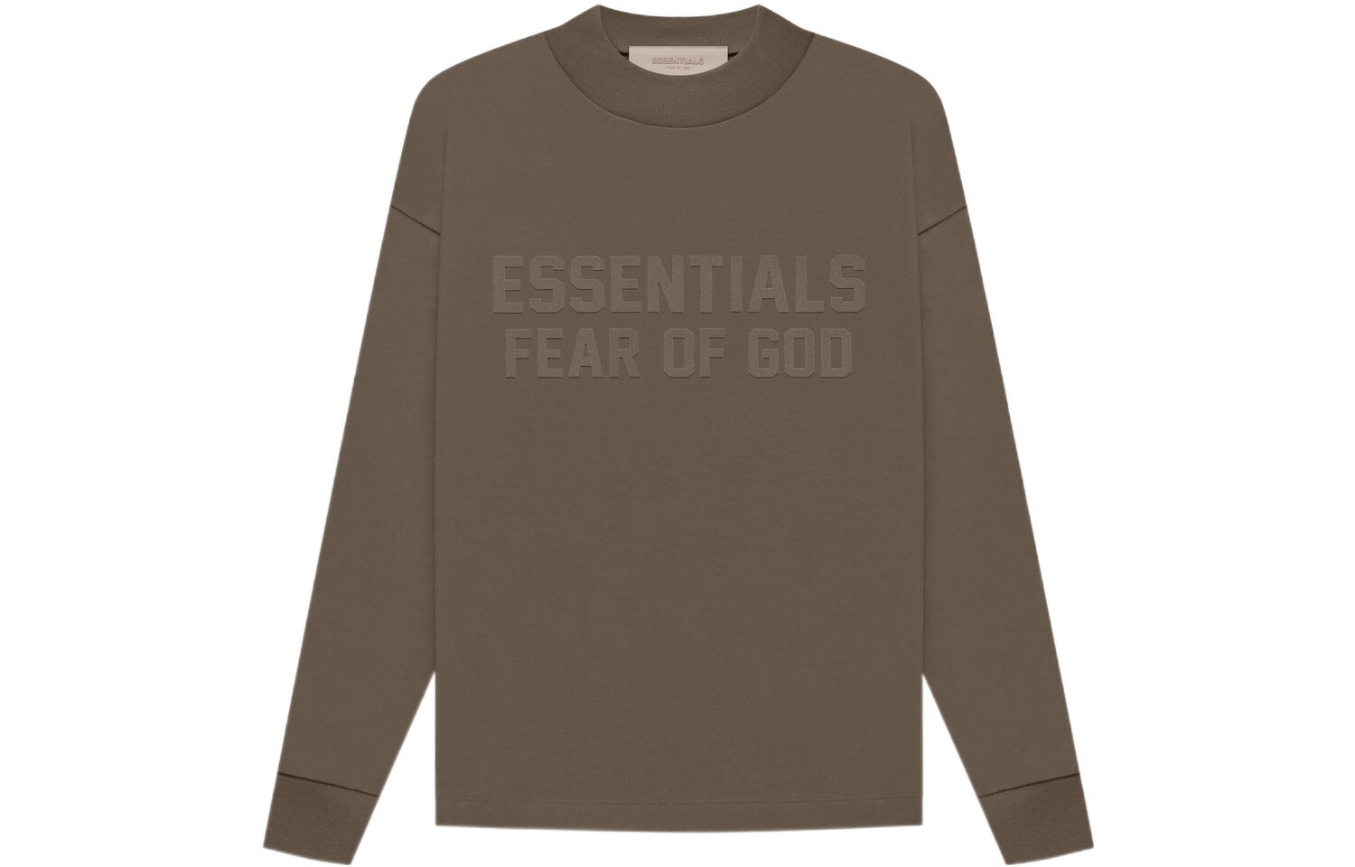 

Детская футболка Fear Of God Essentials, цвет Wood coffee