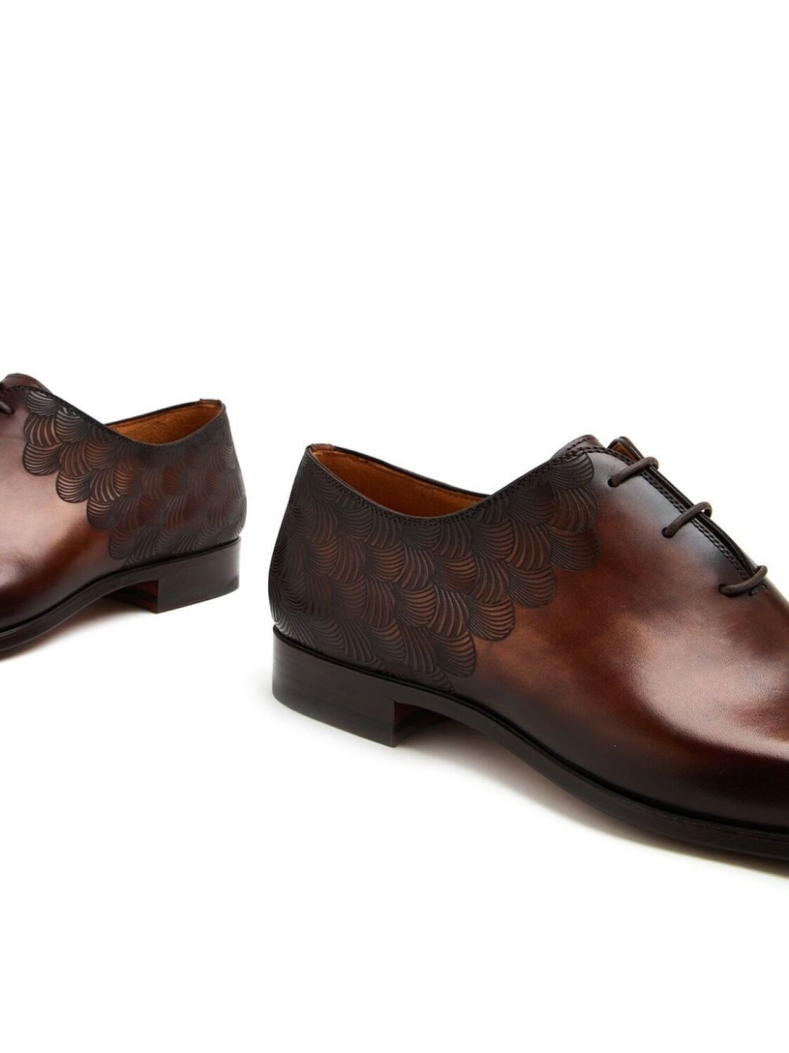 Оксфорды с тиснением Magnanni, коричневый — фото 4