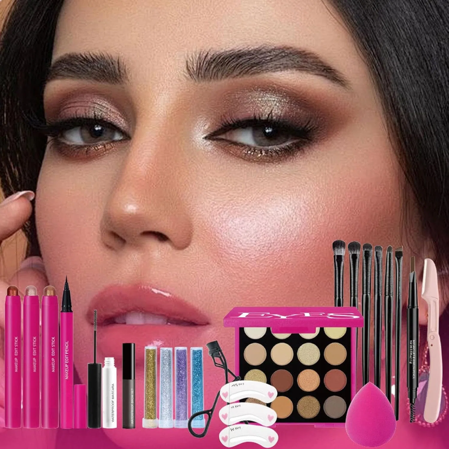 Набор для макияжа глаз Eye Makeup Kit, белый — фото 2