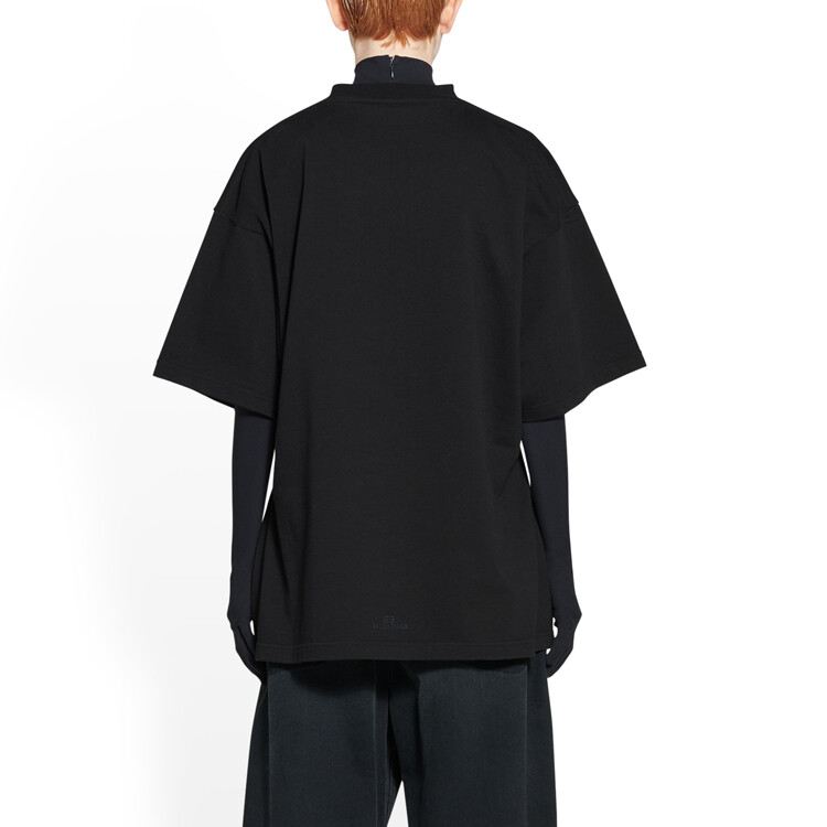 Футболка женская Balenciaga Fit Medium, черный — фото 4