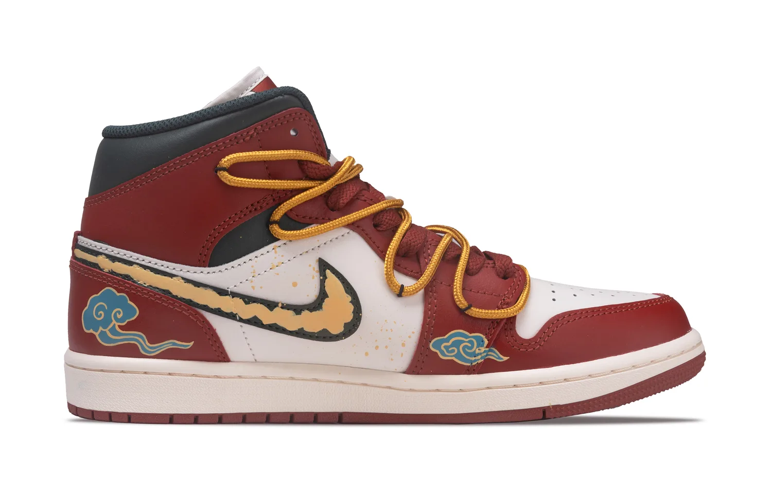 Кроссовки Air 1 Vintage для мужчин Jordan, бордовый — фото 3