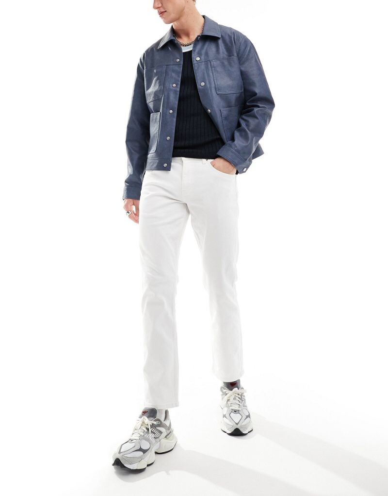 

Белые эластичные джинсы ASOS DESIGN