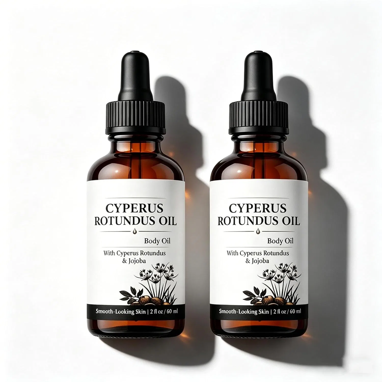 Масло для тела Cyperus Rotundus Oil для ухода за кожей после депиляции Hyaluris, 2Pc