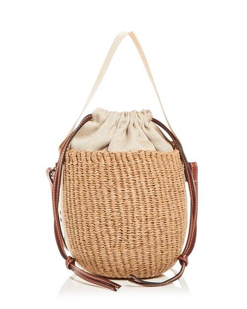 Большая плетеная сумка-тоут Basket из коллаборации с Mifuko Woody Chloe, цвет Tan/Beige — фото 3