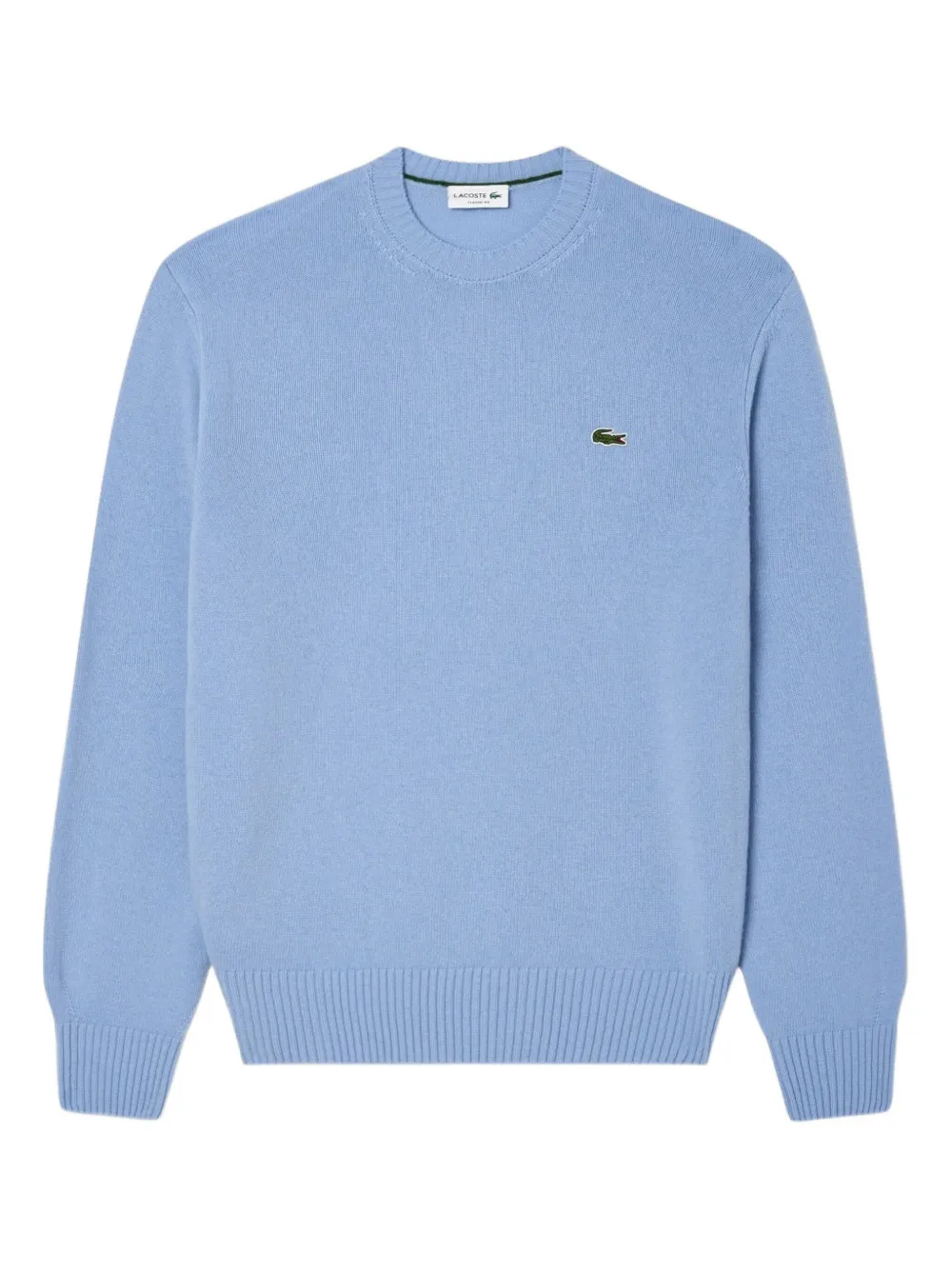 

Шерстяной свитер с круглым вырезом Lacoste, синий