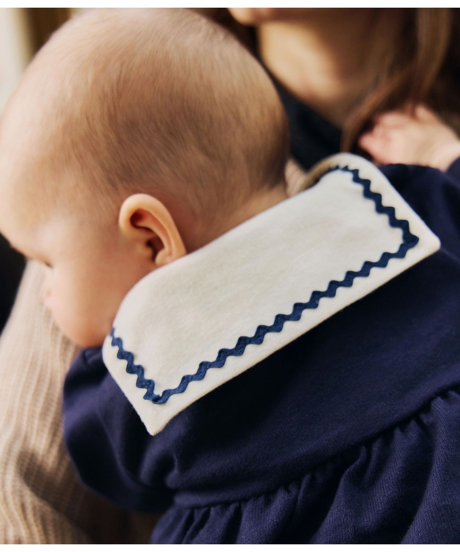 Платье + леггинсы PETIT BATEAU, Blue/Off White — фото 2