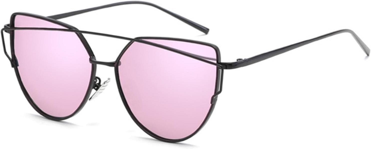 

Женские солнцезащитные очки «кошачий глаз» — зеркальные линзы цвета розового золота — модные ретро-очки — солнцезащитные очки с защитой от УФ-излучения UV400 DSVIGF, 20