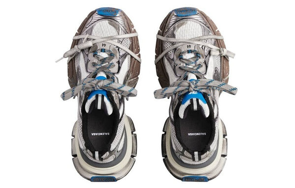 Кроссовки 3xl sneakers 'worn out grey white and blue mesh and polyurethane' Balenciaga, белый — фото 4