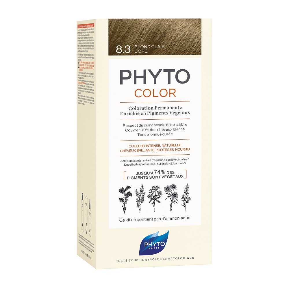 

Краска для волос color hair dye Phyto, цвет nr. 8.3, 112 мл