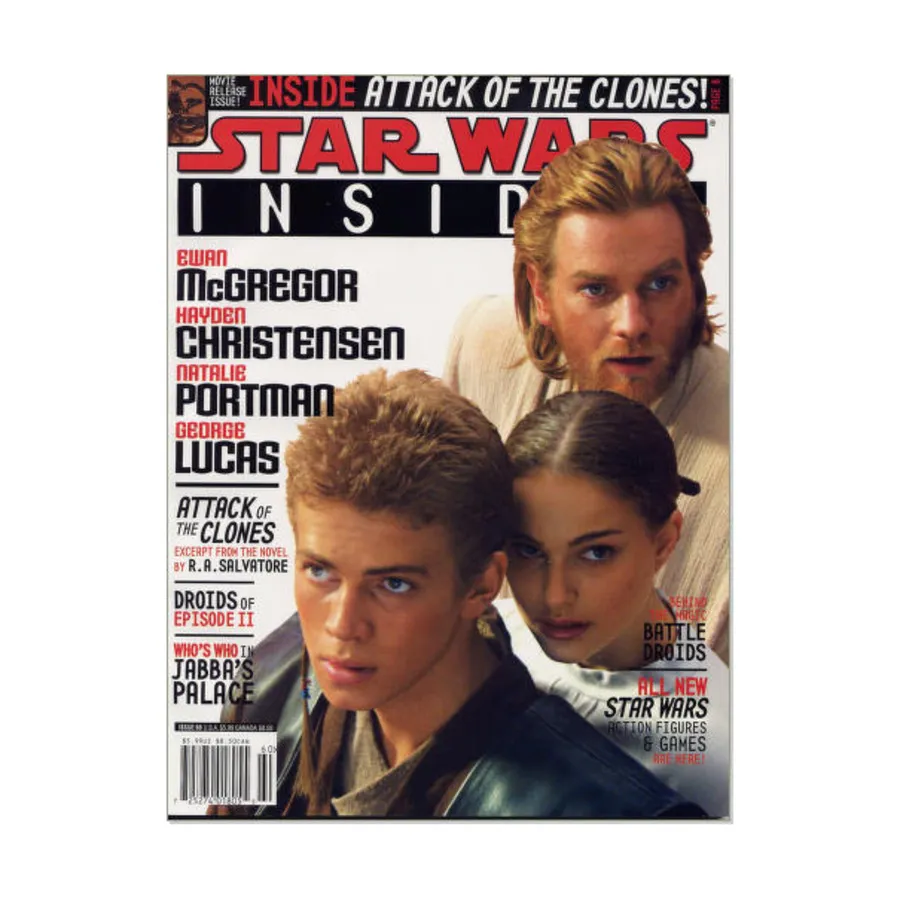 

Журнал #60 "Ewan MacGregor, Attack of the Clones Excerpt, Droids of Episode II", Star Wars Insider #051 - #100 (WOTC)