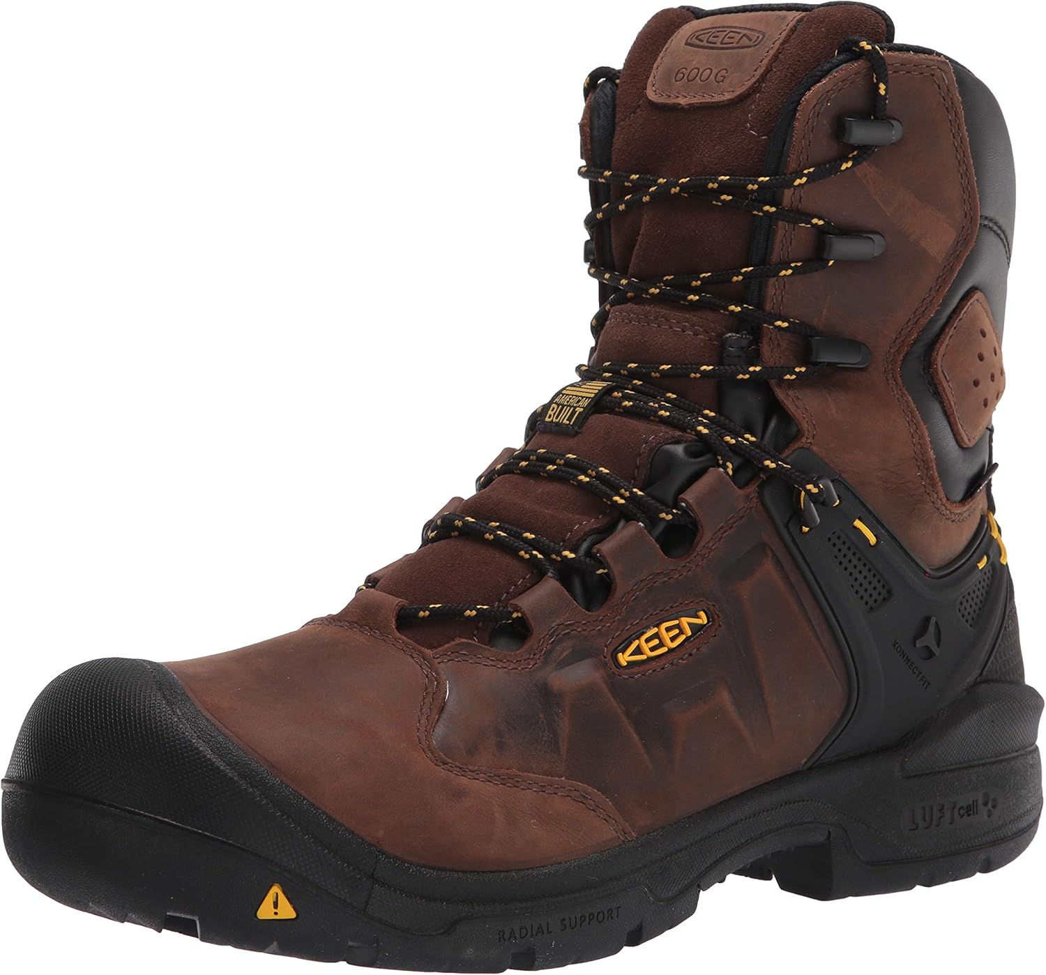 

Мужские рабочие ботинки KEEN Utility Dover 8" 600 г, водонепроницаемые, с кожаным верхом и композитным носком, черный