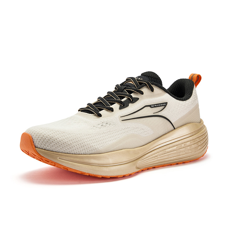 361° Кроссовки мужские низкие Momentum Cushioning Abrasion Resistant Slip Resistant бежево-оранжевые — фото 3