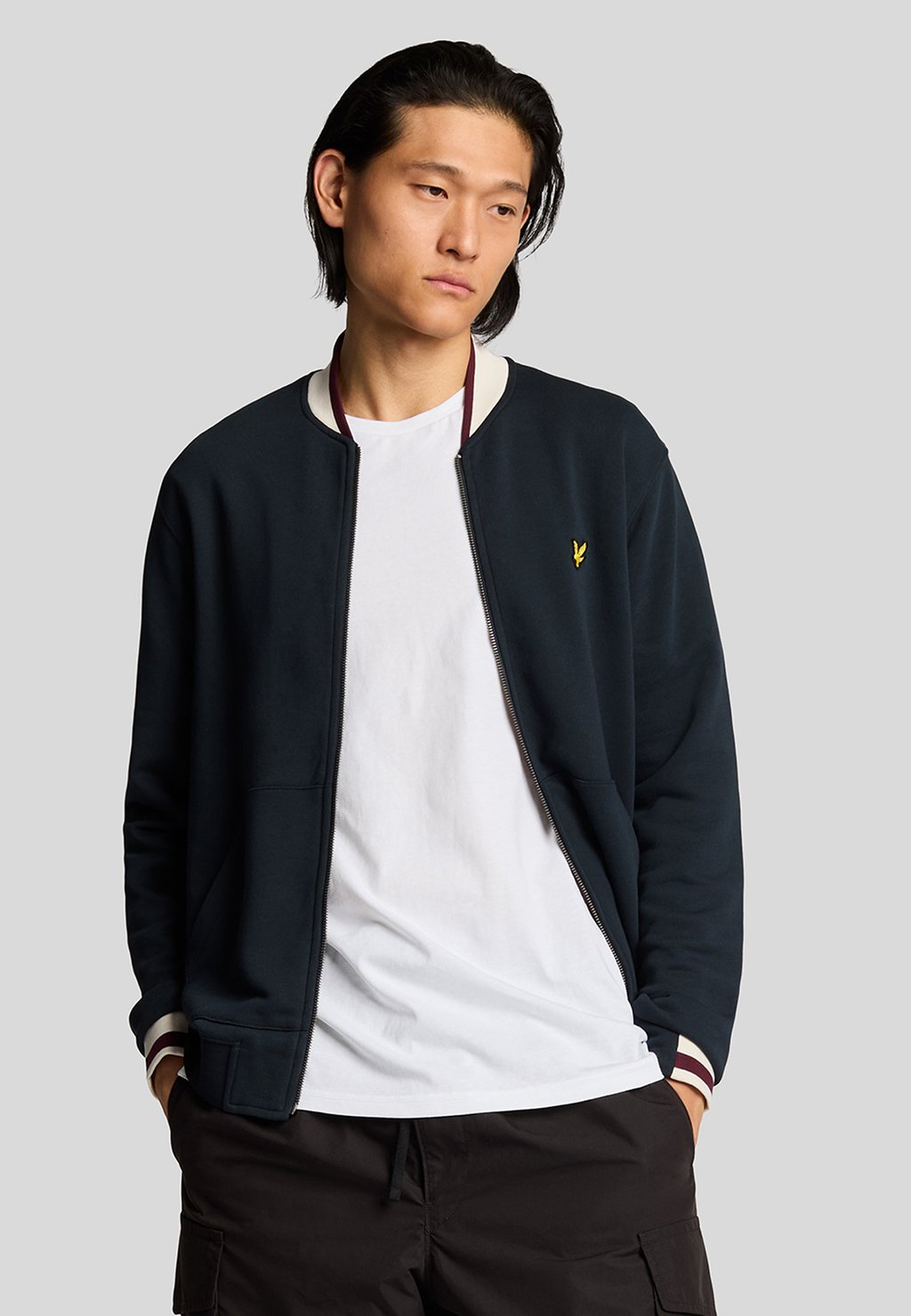

Толстовка на молнии MID LAYERS HALF TIPPED Lyle & Scott, темно-синий