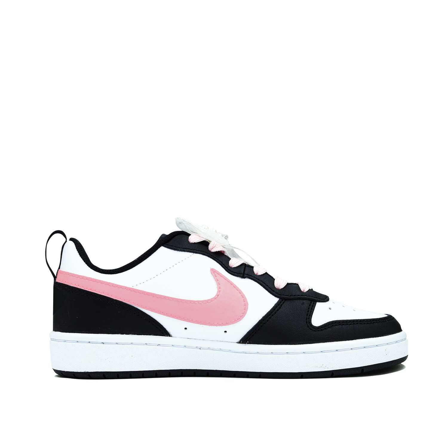 

Кроссовки Nike Court Borough Skateboarding Shoes Women's Low-top Black/pink/white, черный