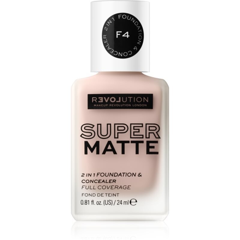

Стойкая тональная основа Revolution Relove Super Matte Foundation оттенка F4 24 мл