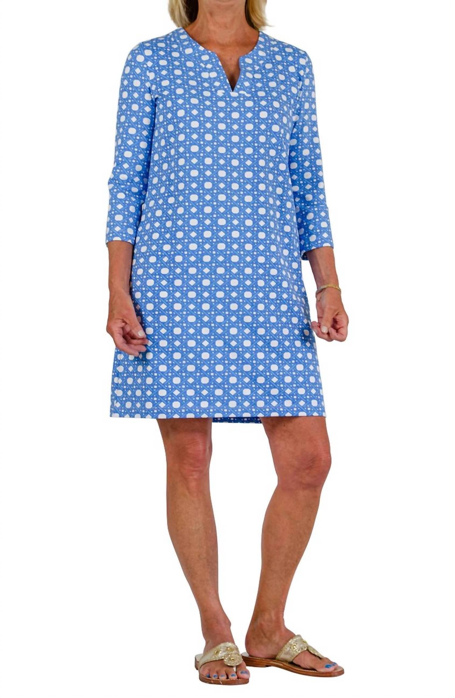 

Платье Lucille Boca Grand Cane Print, синее sailor - sailor