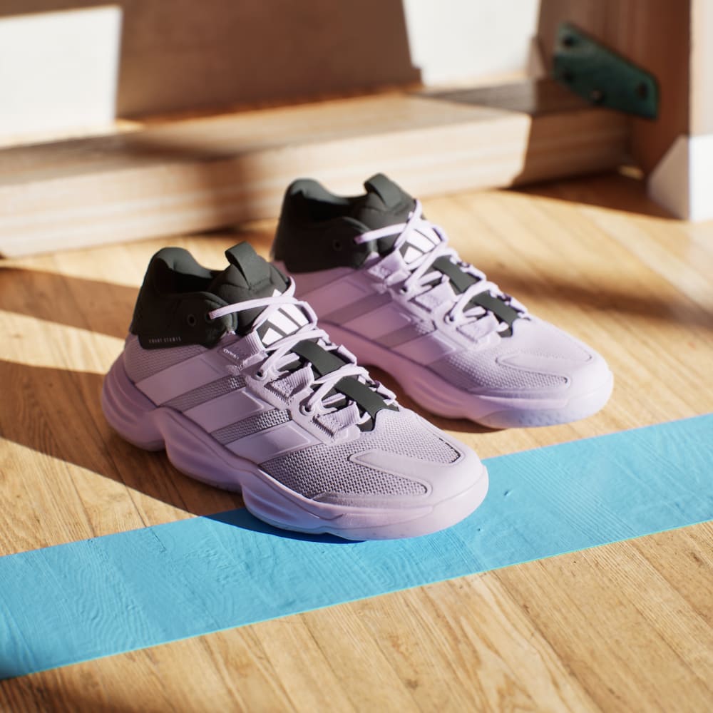 Кроссовки Adidas Court Stabil Indoor Shoes, цвет Powder Plum/Powder Plum/Core Black — фото 4