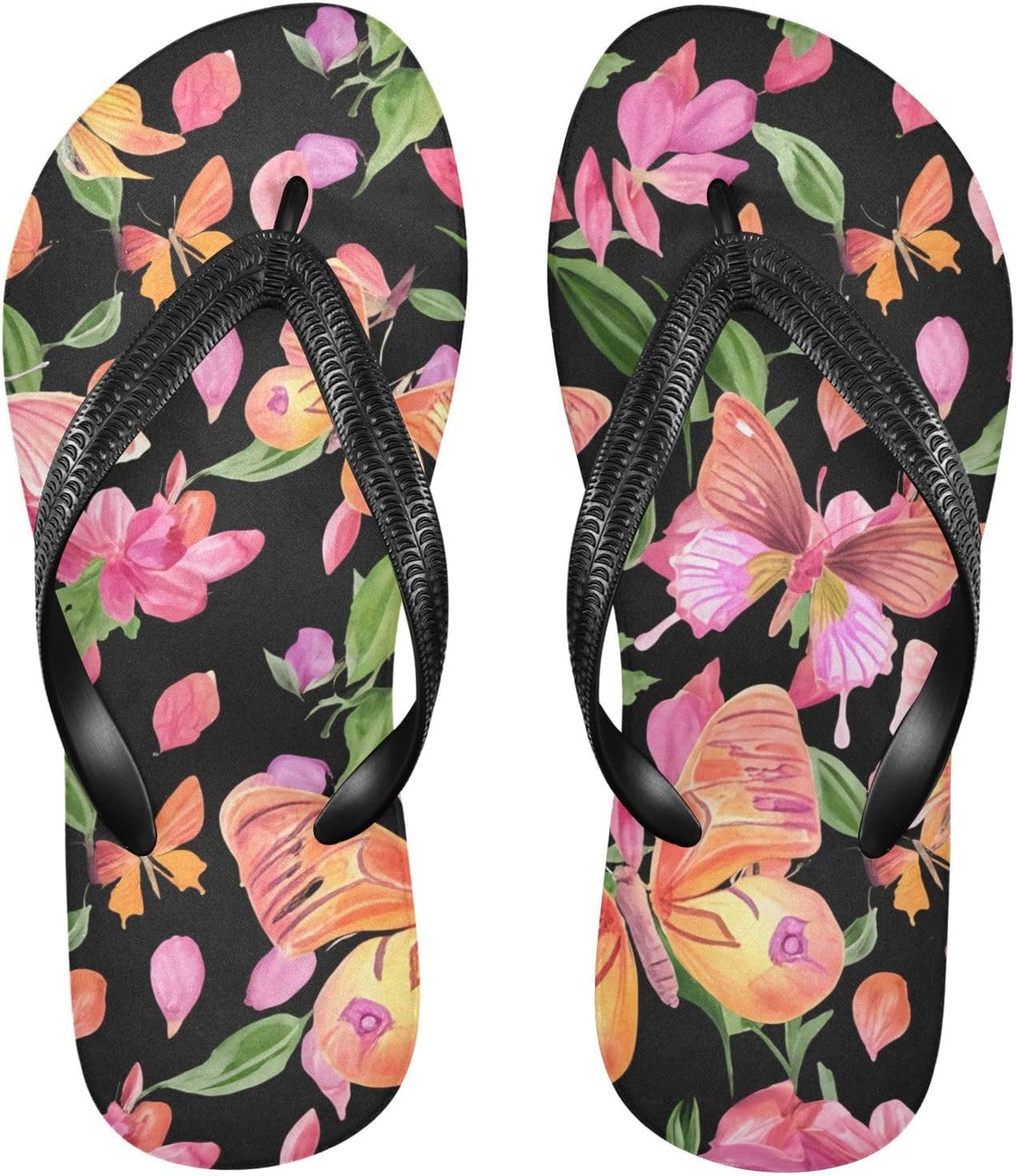 

Женские сланцы с черной бабочкой, пляжные шлепанцы-сланцы для душа, резиновые, нескользящие, летние тапочки для женщин, мужская обувь для прогулок Sinestour