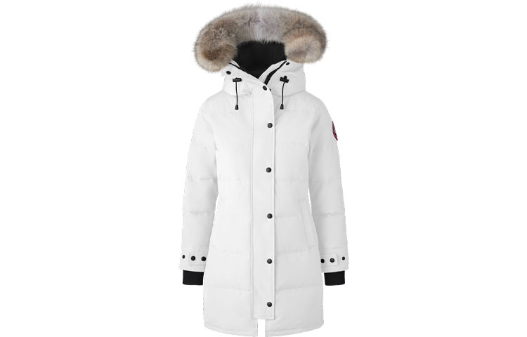 Пуховик зимний женский Shelburne Series бежевый Canada Goose, белый — фото 3