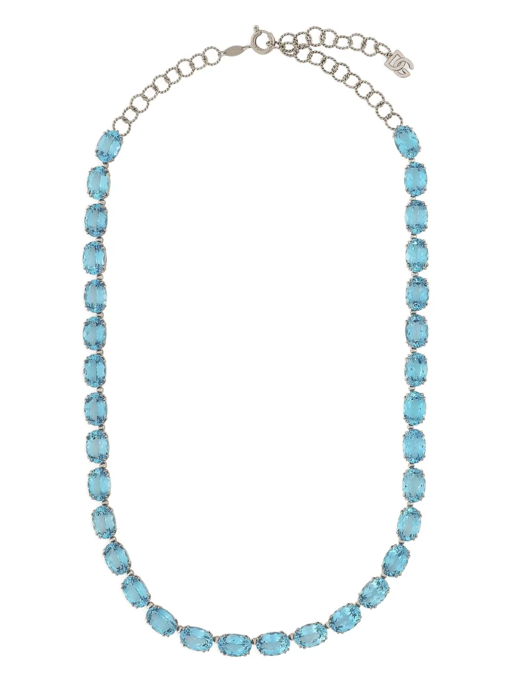 

Колье Anna с топазом из белого золота 18 карат DOLCE & GABBANA, синий