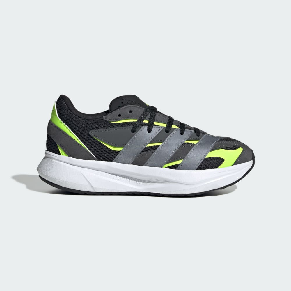

Кроссовки Adidas Lightblaze Shoes Kids, цвет Core Black/Iron Metallic/Lucid Lemon