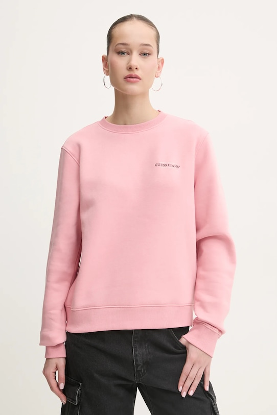 

Толстовка Guess Jeans, розовый