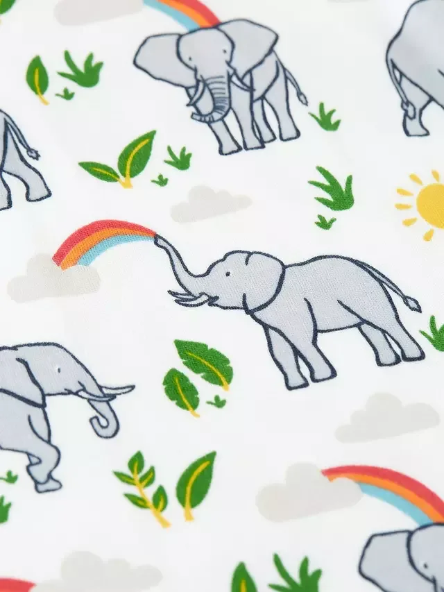 Детский пижамный комплект с длинными рукавами Sundown, цвет Elephant Plains Frugi — фото 3