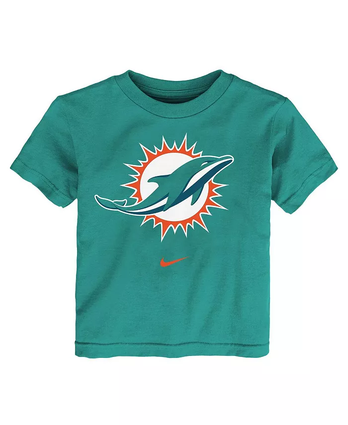 Футболка Aqua Miami Dolphins Primary с логотипом Legend Performance для малышей Nike — фото 3