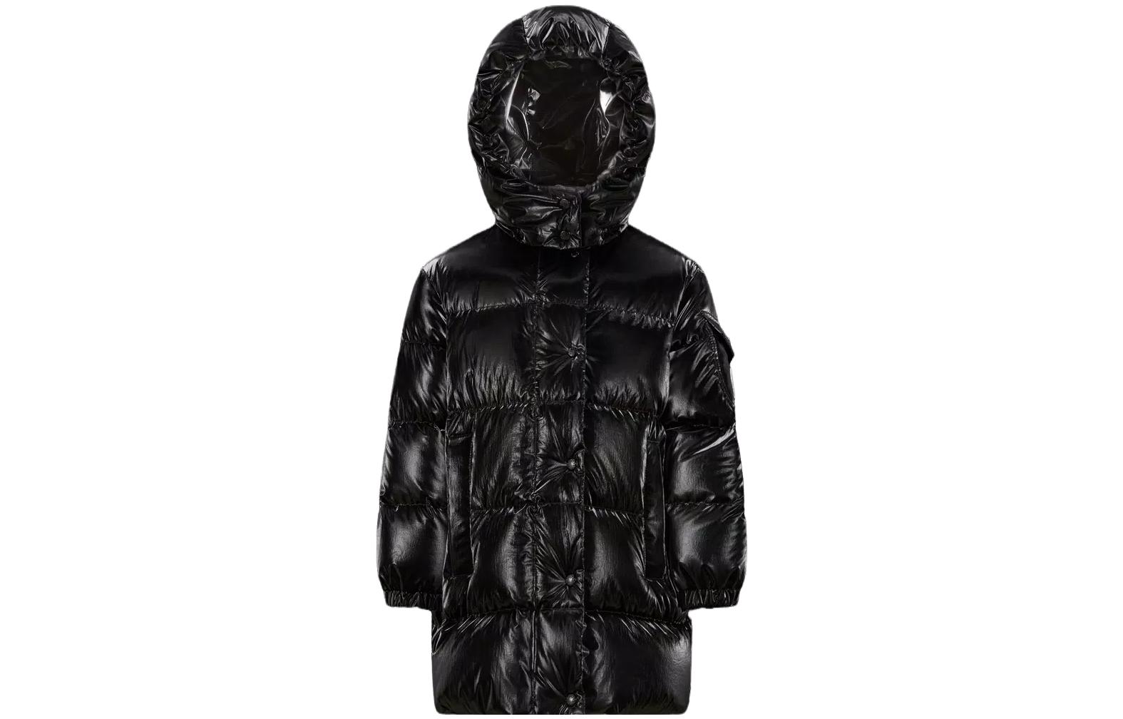Детская утепленная куртка Moncler, черный — фото 3