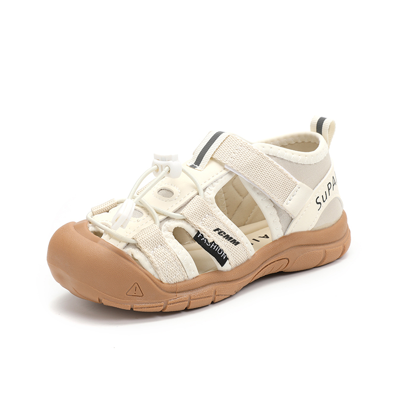 

Дышащие, нескользящие и износостойкие детские сандалии. FCMM, бежевый