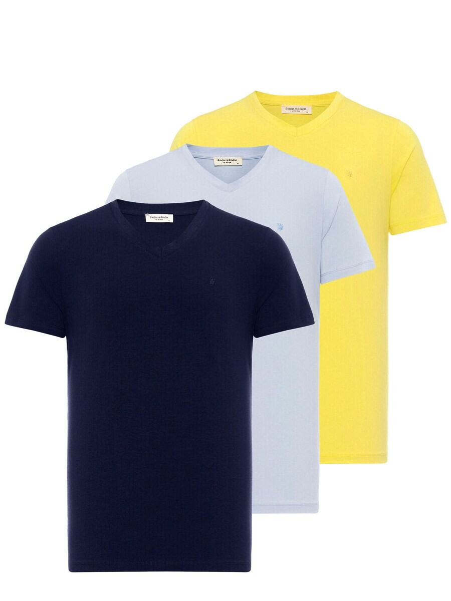 

Футболка Anou Anou, цвет Light blue/Dark blue/Yellow