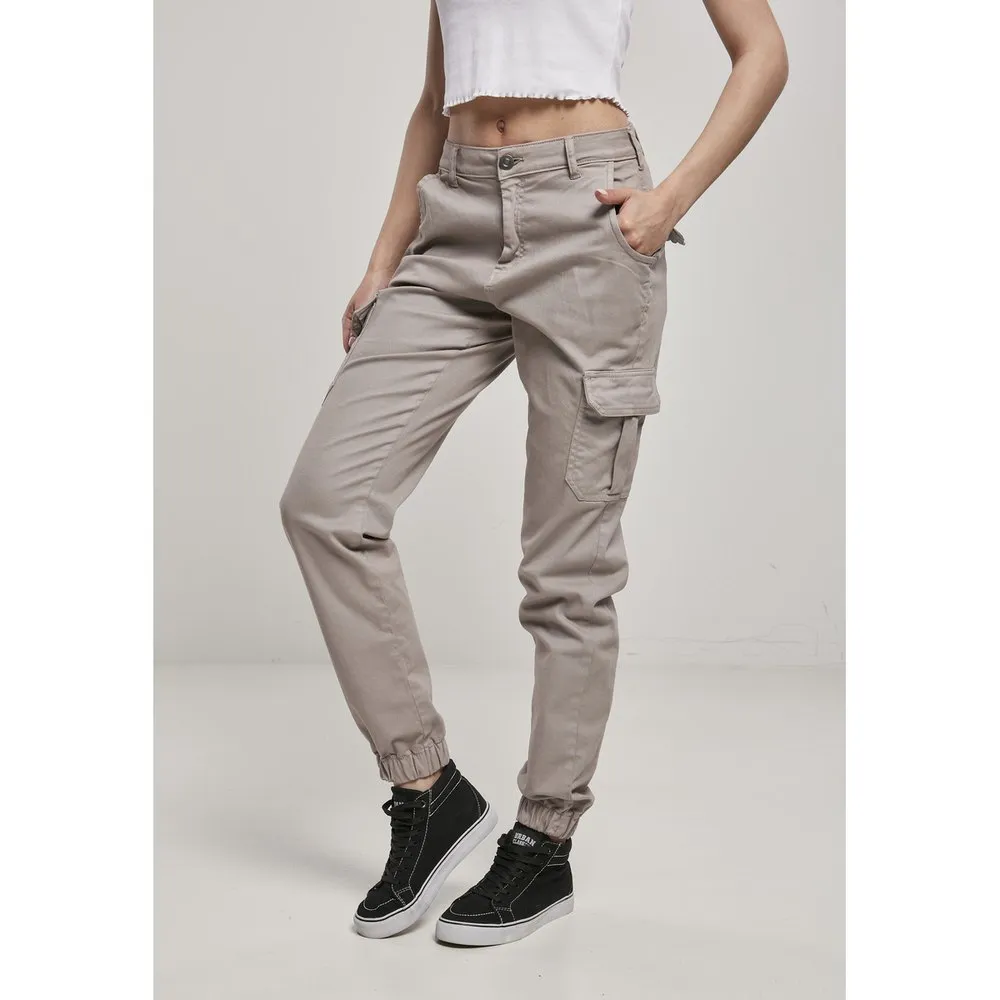 

Брюки карго Urban Classics TB3048 high waist, розовый