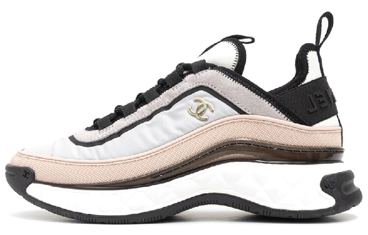 Женские туфли Lifestyle Low-top Белый/Розовый/Черный Chanel