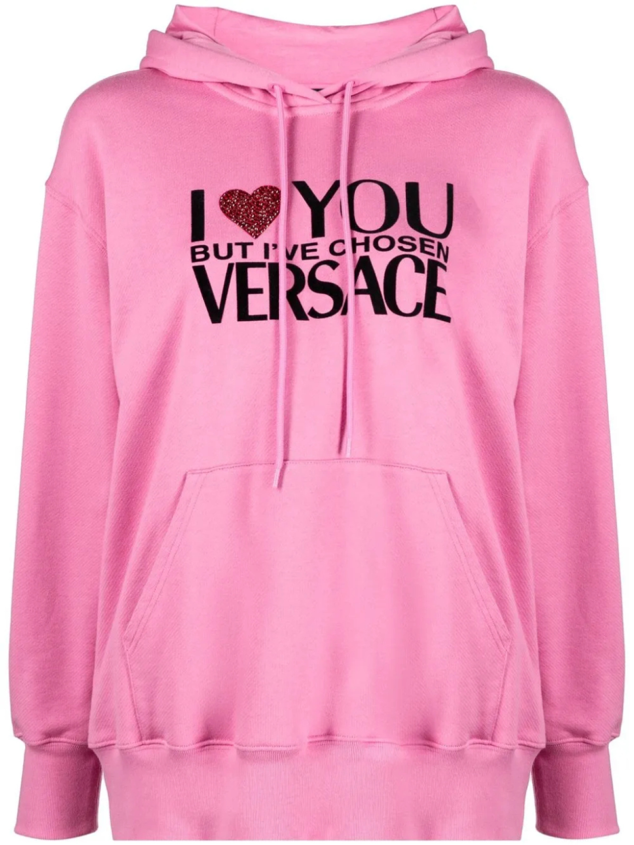 

Худи с кристаллами Versace, розовый
