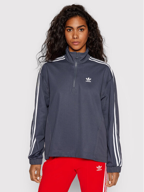 

Толстовка свободного кроя Adidas, синий