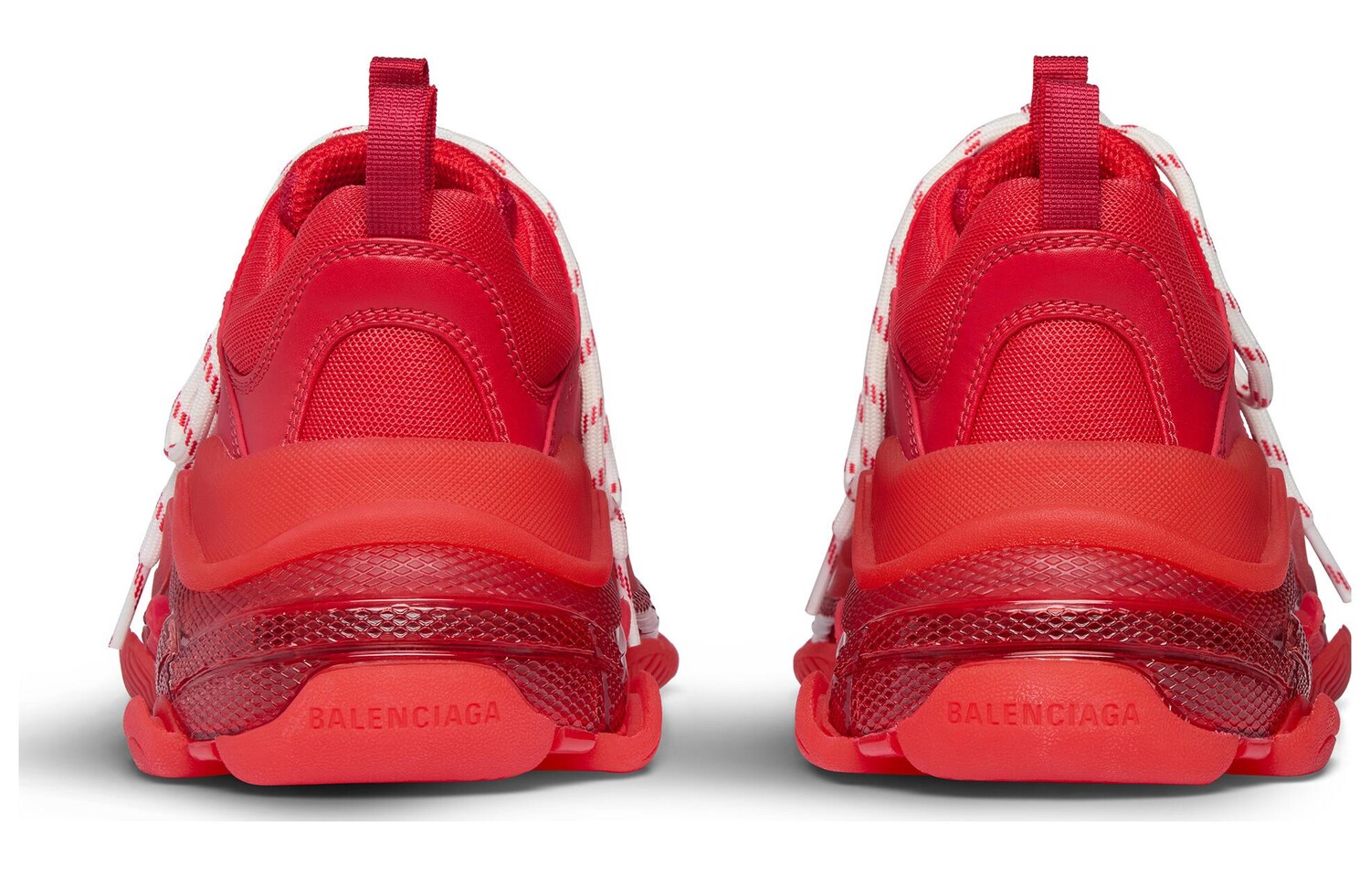 Кроссовки мужские Balenciaga Triple S, красный — фото 3