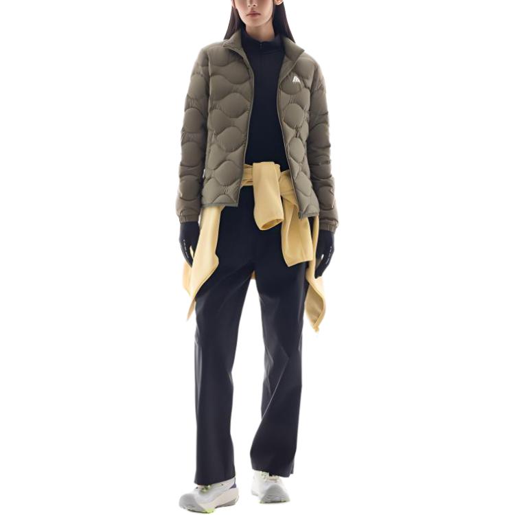 

Anta Пуховая куртка Outdoor Collection женская, темно-оливково-зеленого цвета