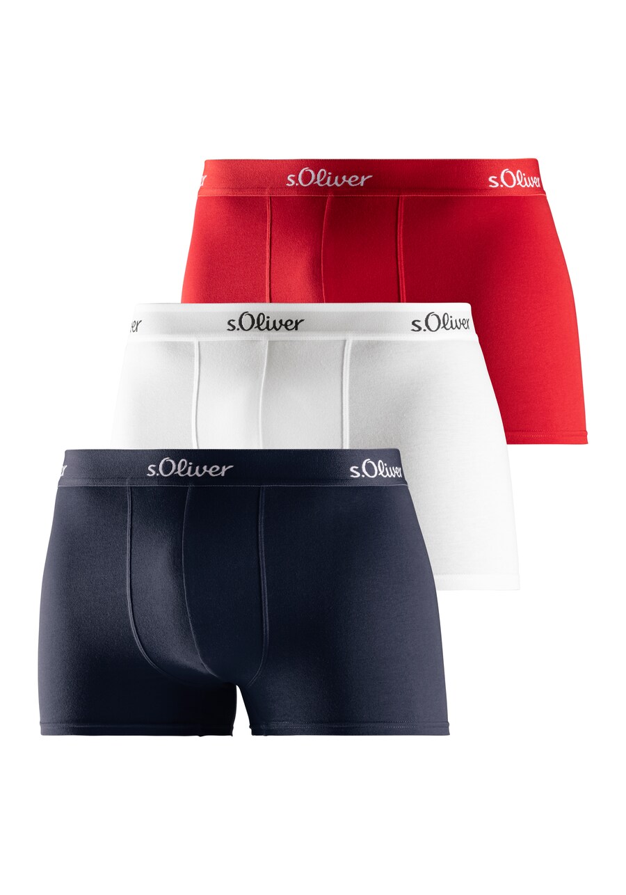 

Трусы s.Oliver Boxer shorts, цвет night blue/cranberry/white
