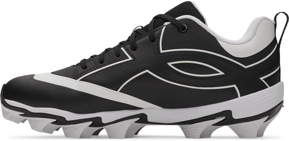 

Under Armour мужские бейсбольные бутсы Leadoff Icon Low Rm, (001) Black/White/Black