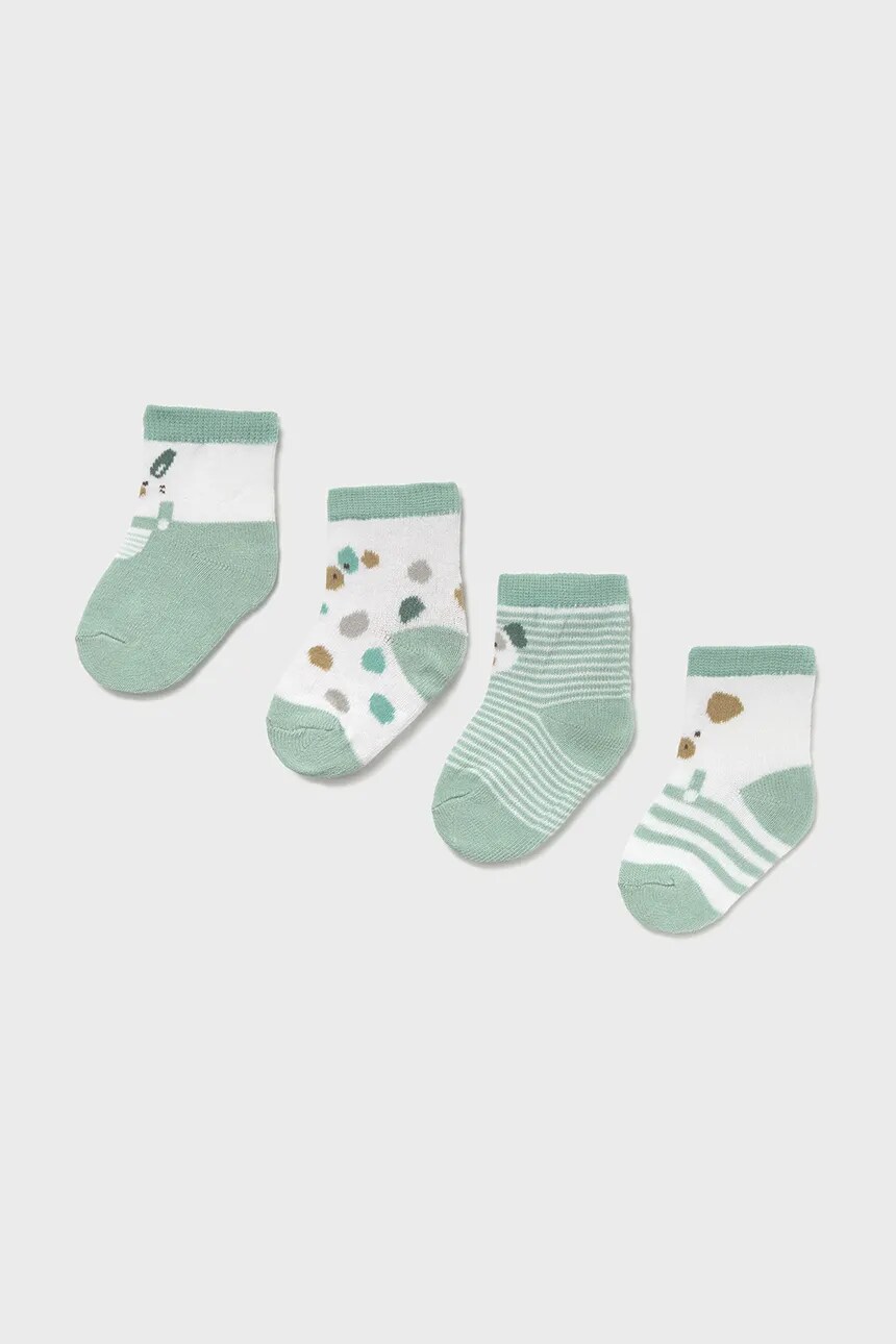 

Носки для новорожденных, 4 шт. в упаковке Mayoral Newborn, бирюзовый