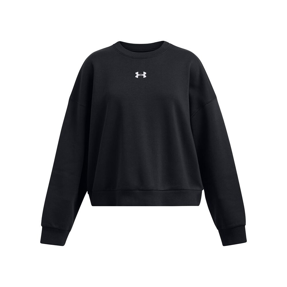 

Большой флисовый свитшот с круглым вырезом Under Armour Rival для девочек 7–18 лет, черный