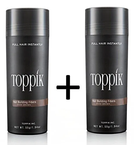 Загуститель для волос TOPPIK, микроволокна, 55 г Toppik, Dark Brown