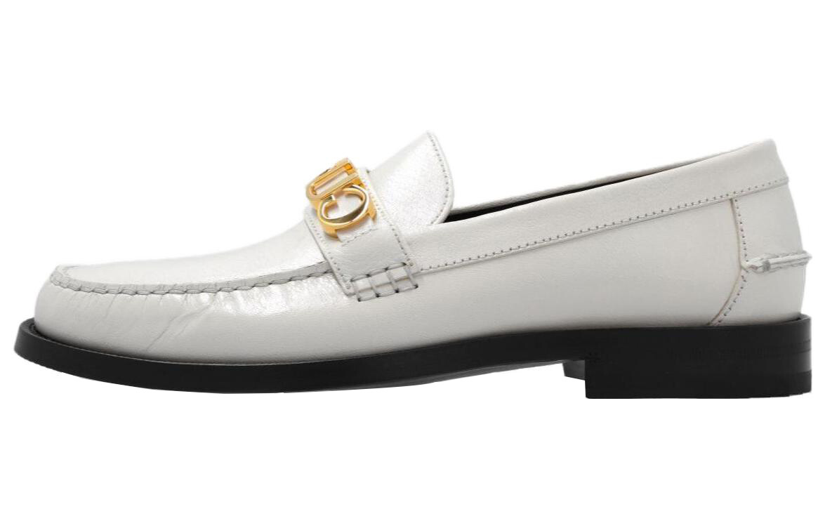 Лоферы женские Gucci Logo-plaque, белый