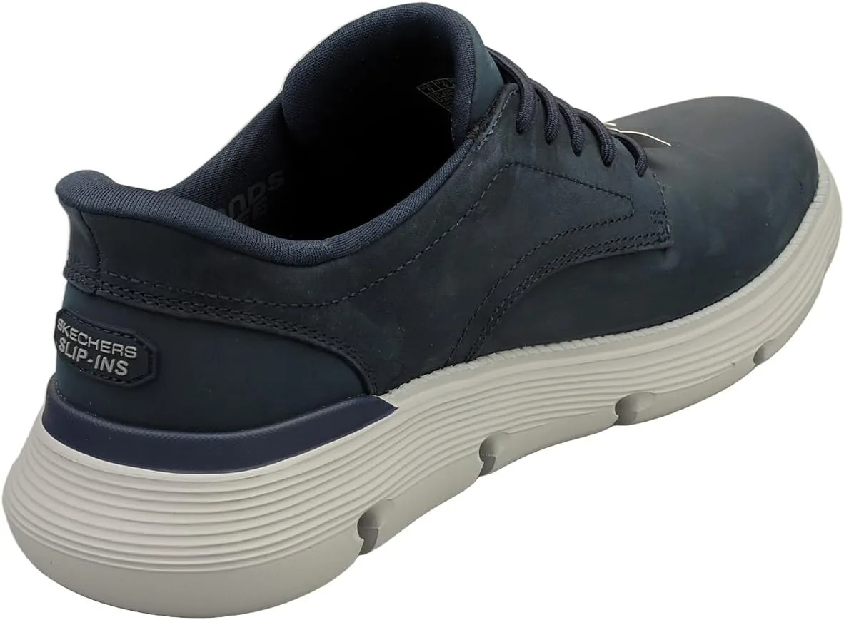 Мужские повседневные лоферы Skechers Garza Gervin, белый/темно-синий — фото 2