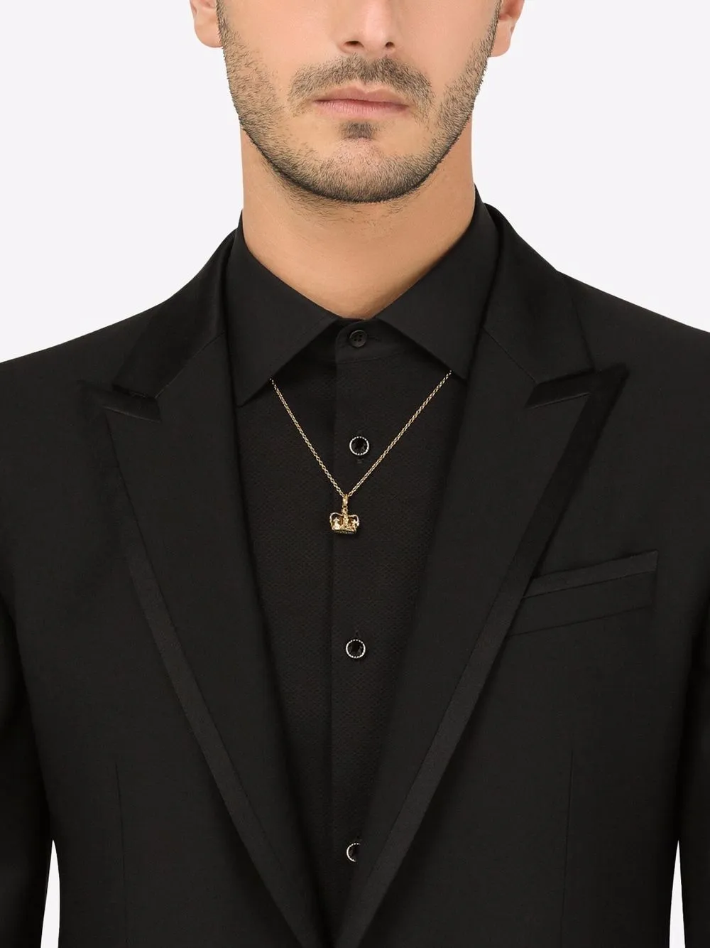 Золотое колье с подвеской DOLCE & GABBANA, золотой — фото 2