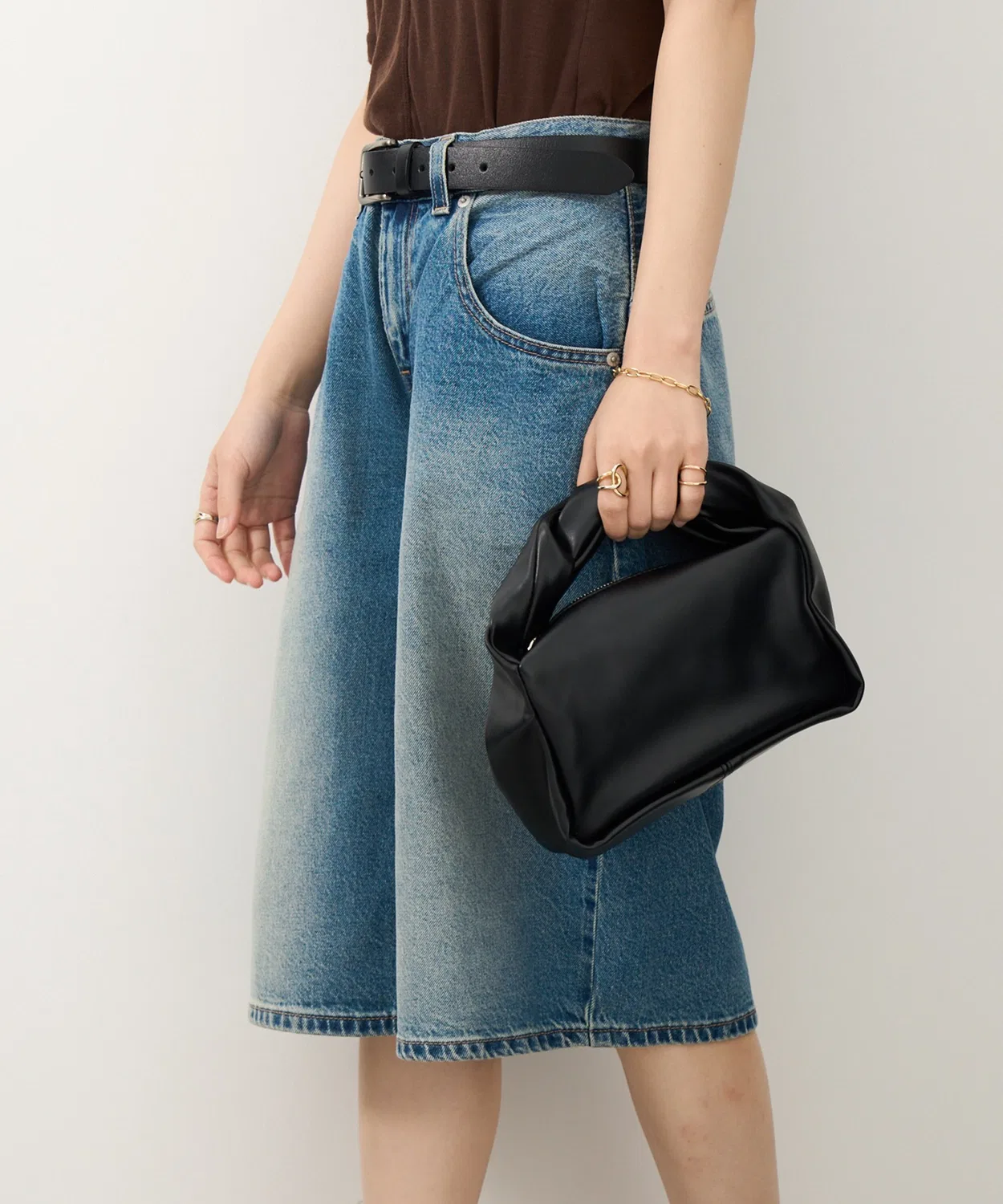 Шорты джинсовые Levi’s SUPER BAGGY JORTS, широкие, чёрные — фото 4