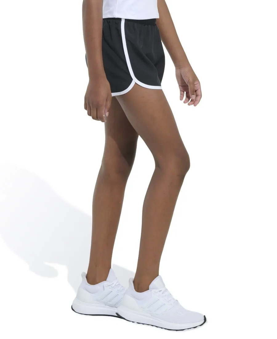 Шорты Pacer Pull-On для девочек 8-16 лет Adidas, черный — фото 3