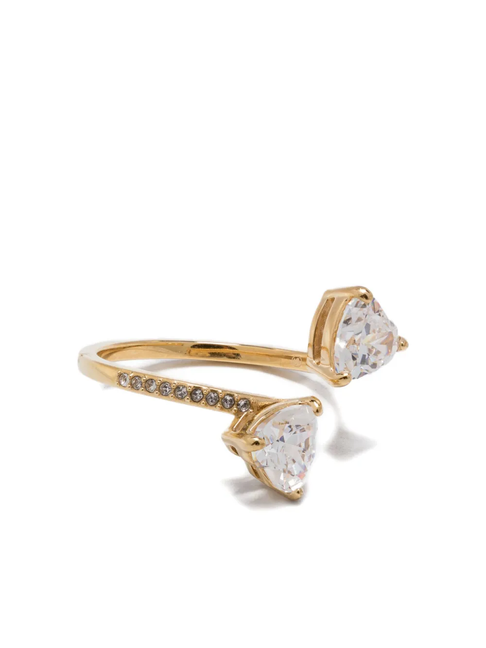 

Кольцо с кристаллами Swarovski, золотой