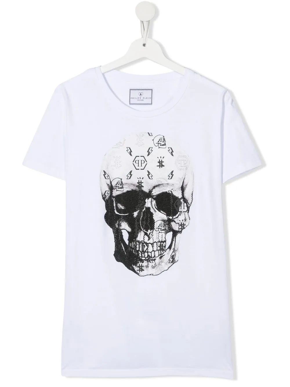 

Футболка с принтом Philipp Plein Junior, белый