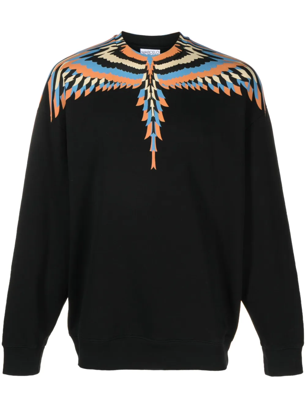 

Толстовка с принтом Optical Wings Marcelo Burlon County of Milan, черный